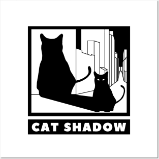 Cat shadow Posters and Art